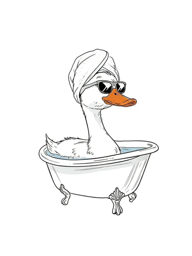 Giornata termale Duck alluminio dibond da Attaboy Dsgn