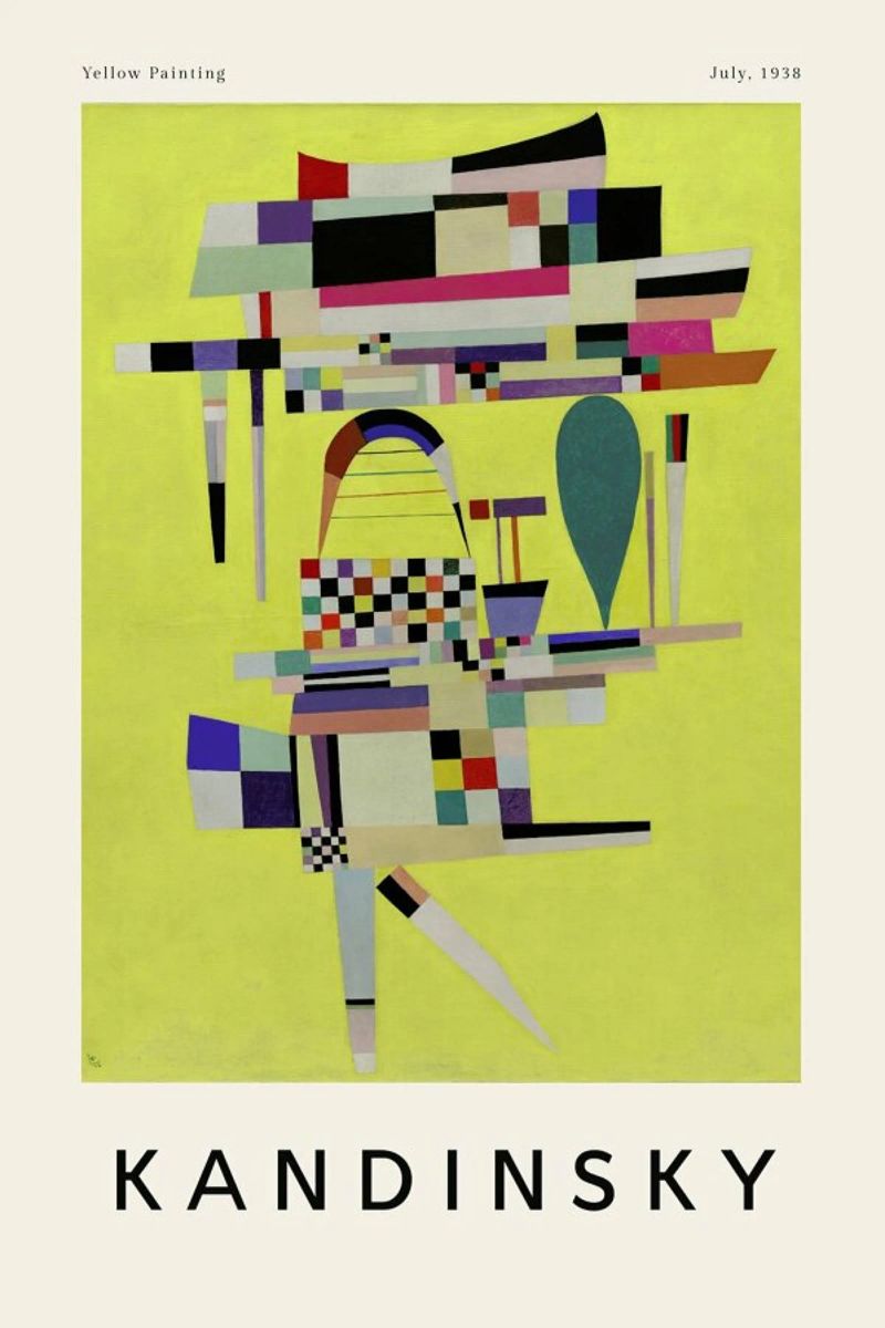 Kandinsky - Yellow Painting poster van ARTOTHEK