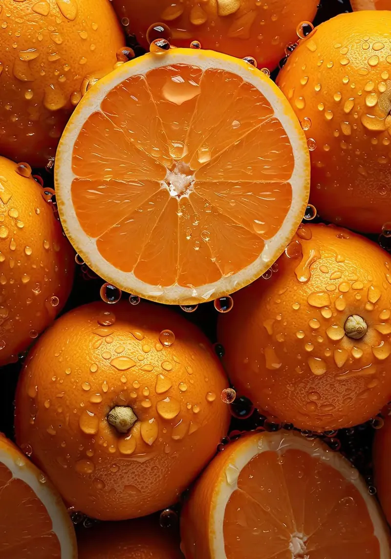 Orangen, Zitrusfrüchte Poster von Luke Yaeger