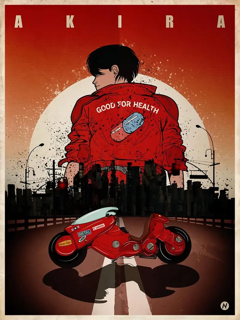 Akira Bueno Para La Salud 1988 lámina retroiluminada de Danielshop