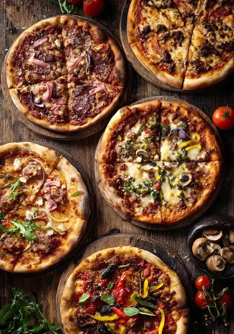 pizza pellicola backlit da Luke Yaeger
