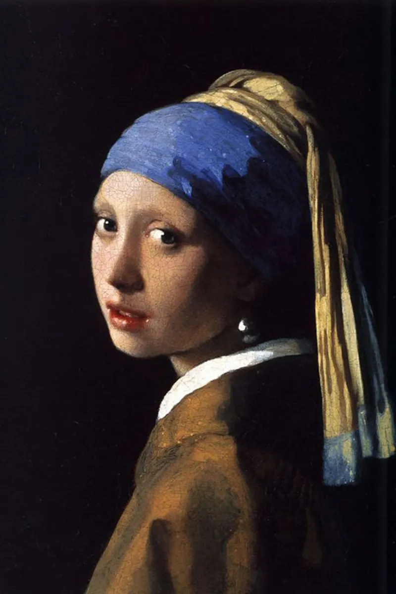 vermeer - ragazza con orecchino di perla pellicola backlit da The Dinda