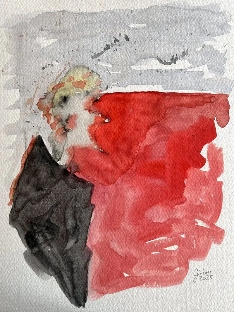 Cross section - A watercolour art print canvas by Leonhard Guertner ART