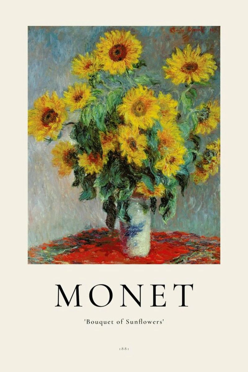 Monet - Bouquet of Sunflowers poster by ARTOTHEK