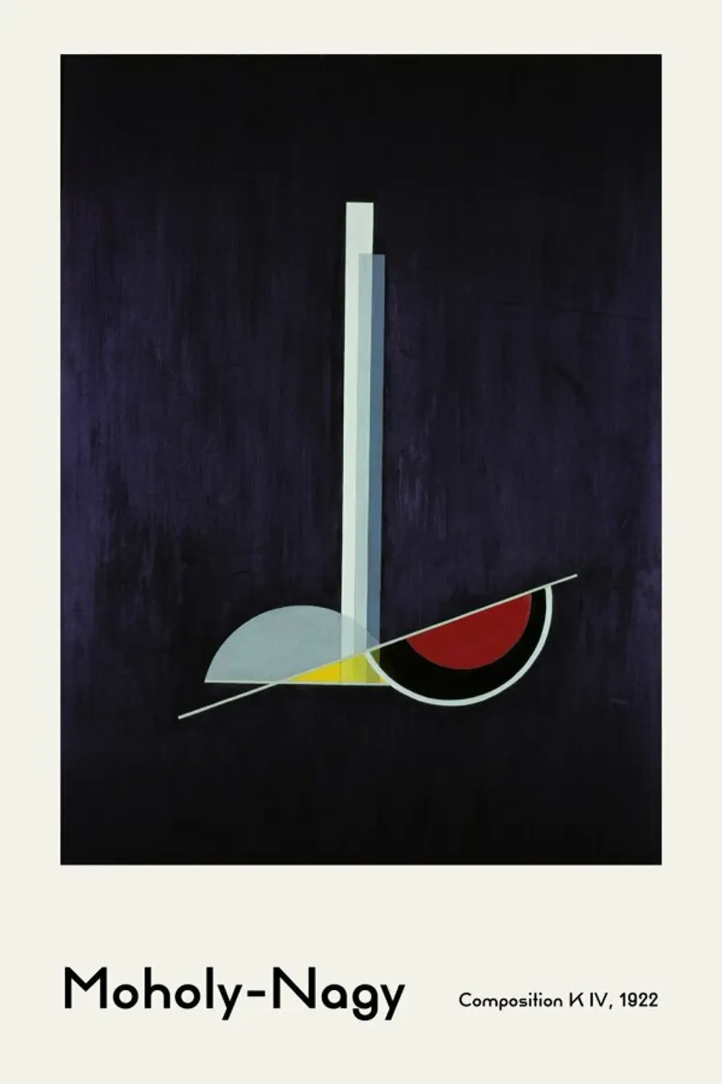László Moholy-Nagy - Composition K IV pellicola backlit da ARTOTHEK