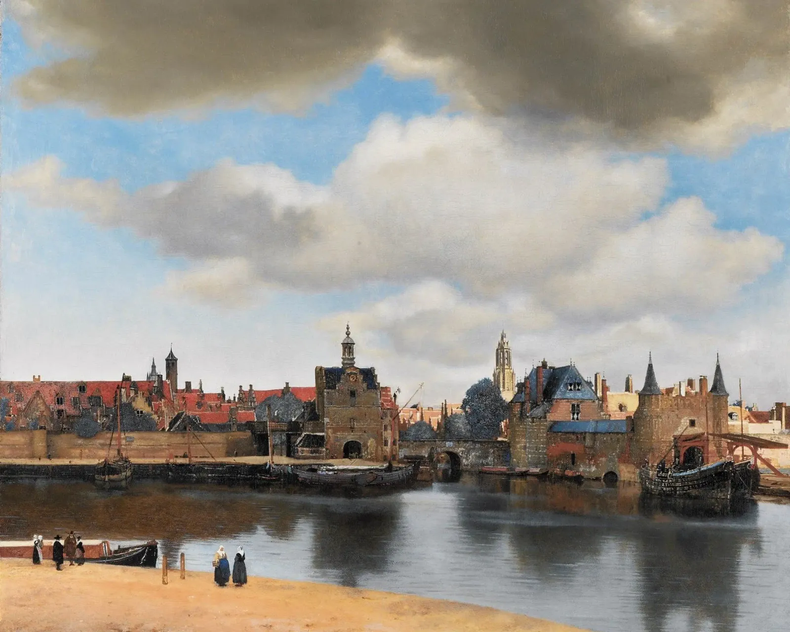 vermeer - vedute di città iconiche pellicola backlit da The Dinda