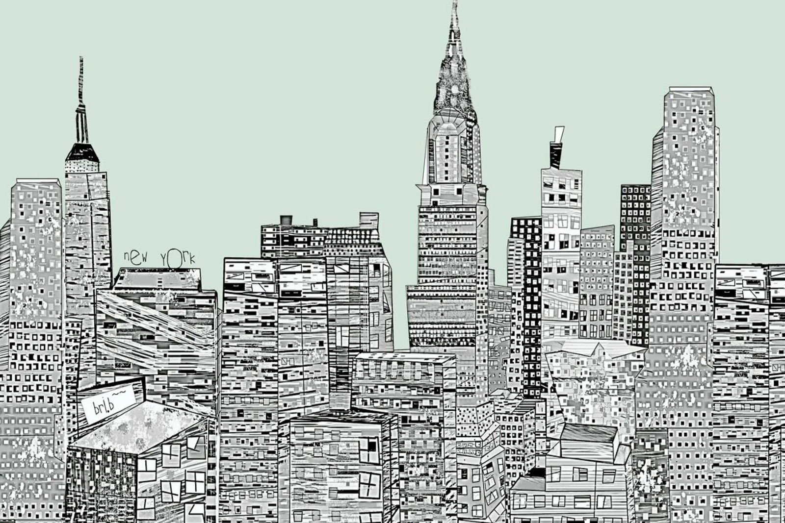 new york vintage poster by Brian Buckley