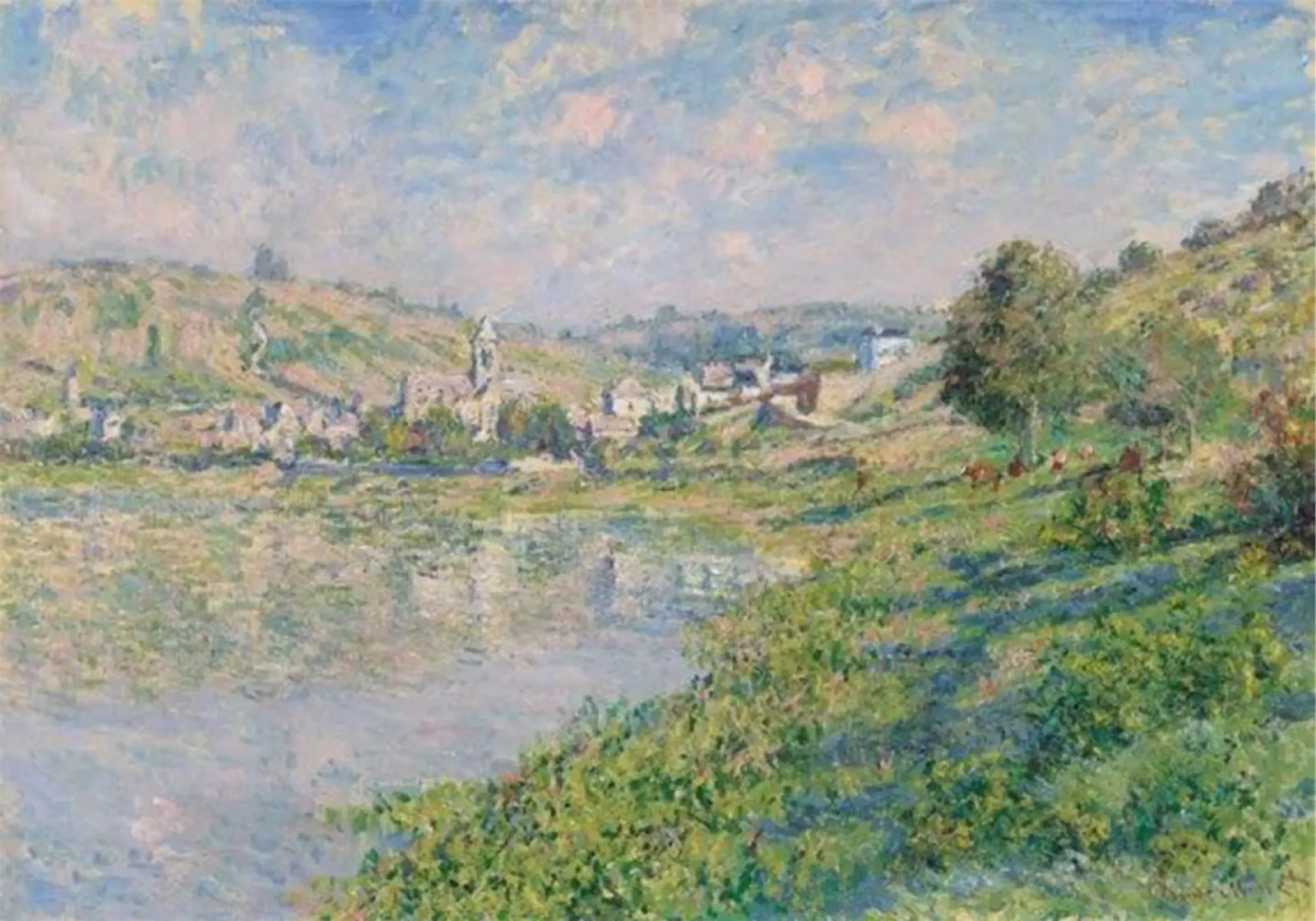 costa alla periferia della città claude monet pellicola backlit da belong shop