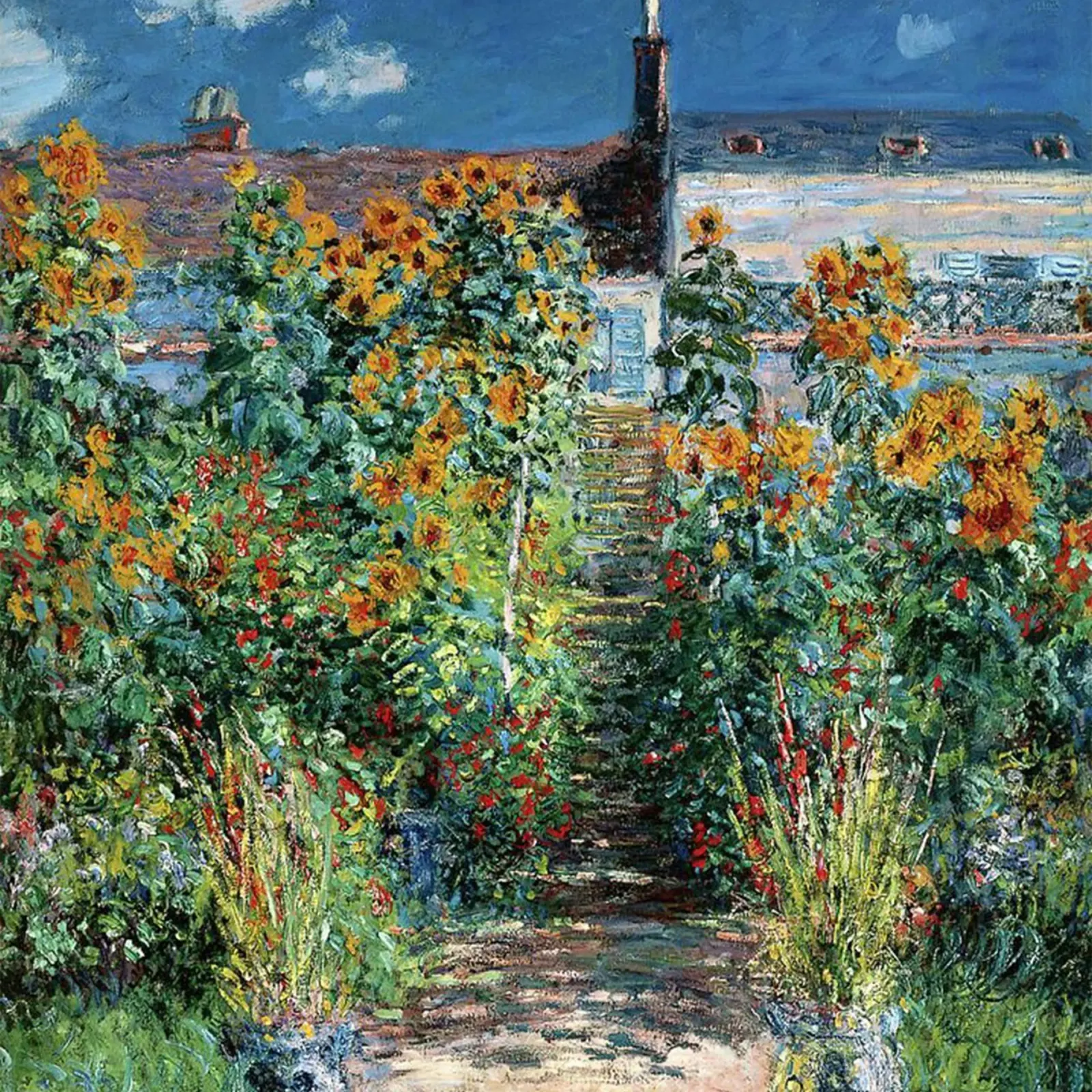 girasoli dietro phylla claude monet carta hahnemühle da belong shop