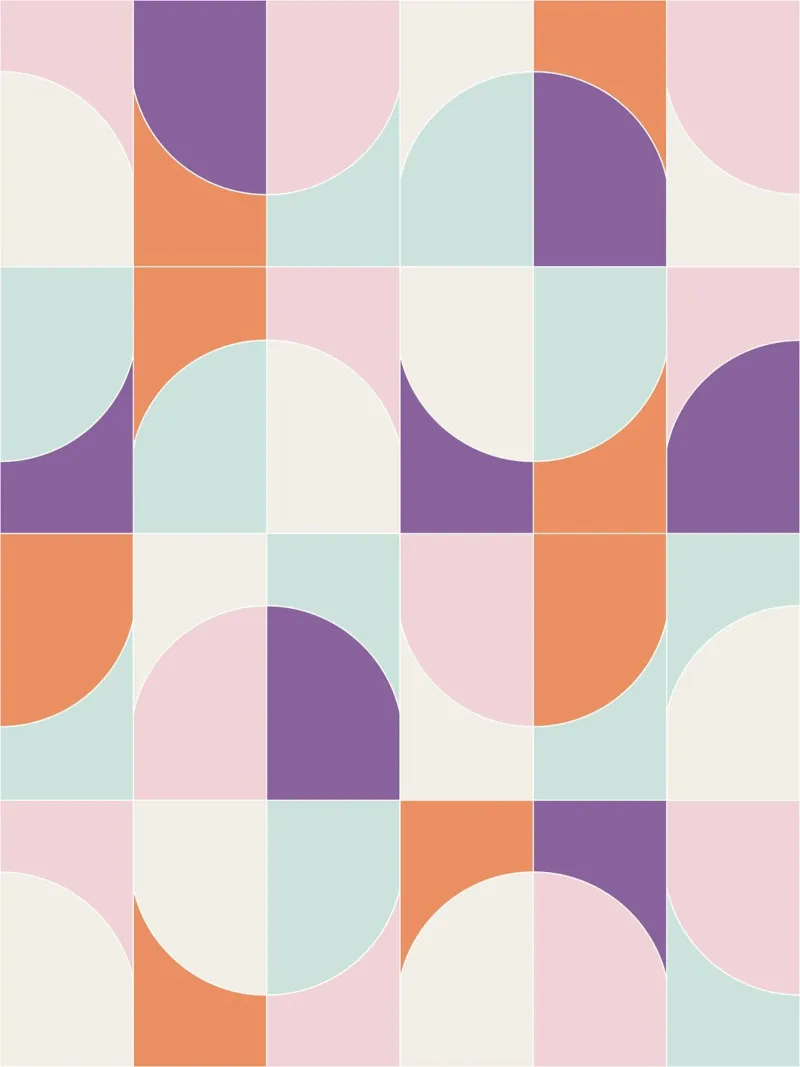 Bold Geo Tiles 06 pellicola backlit da designdn