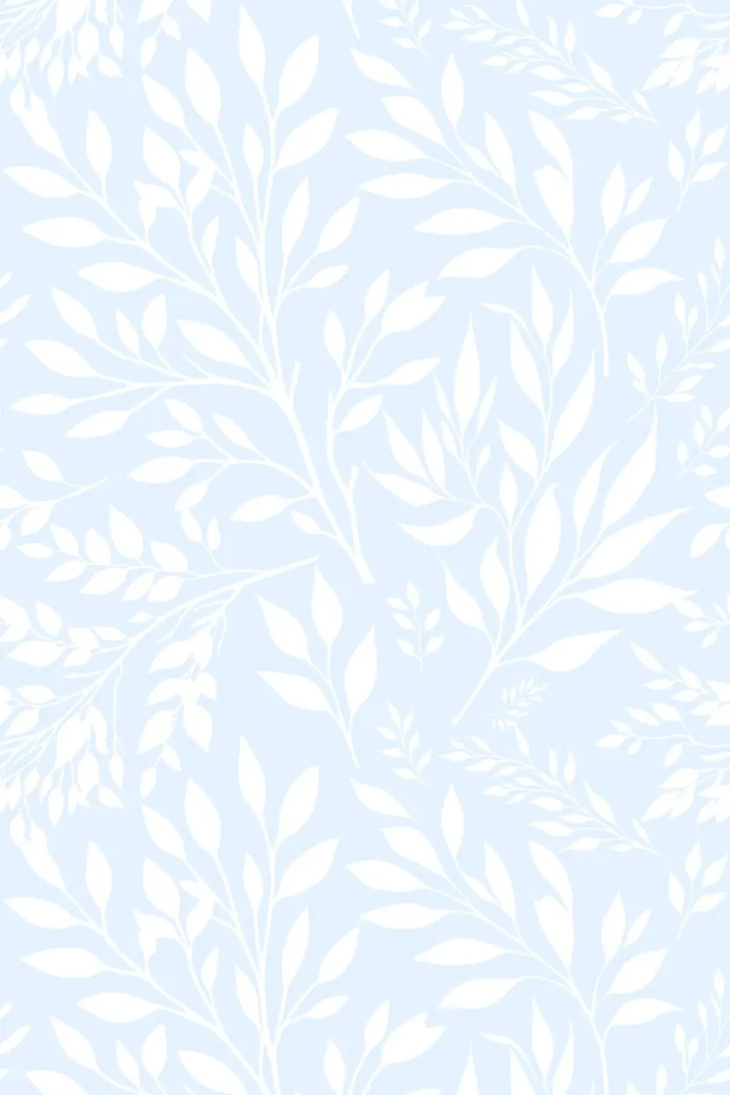 Estampado Botánico Ramas Azul Claro metacrilato de SilverPegasus