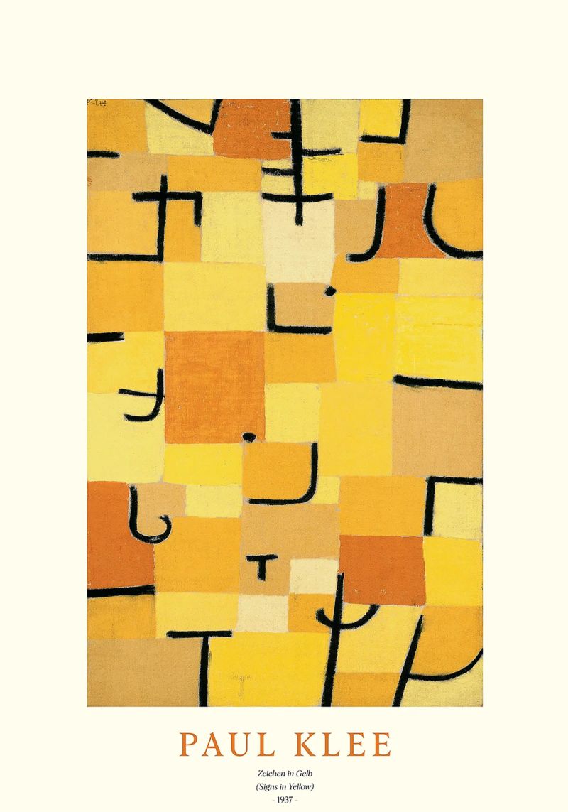 Signs in Yellow Poster von Attaboy Dsgn