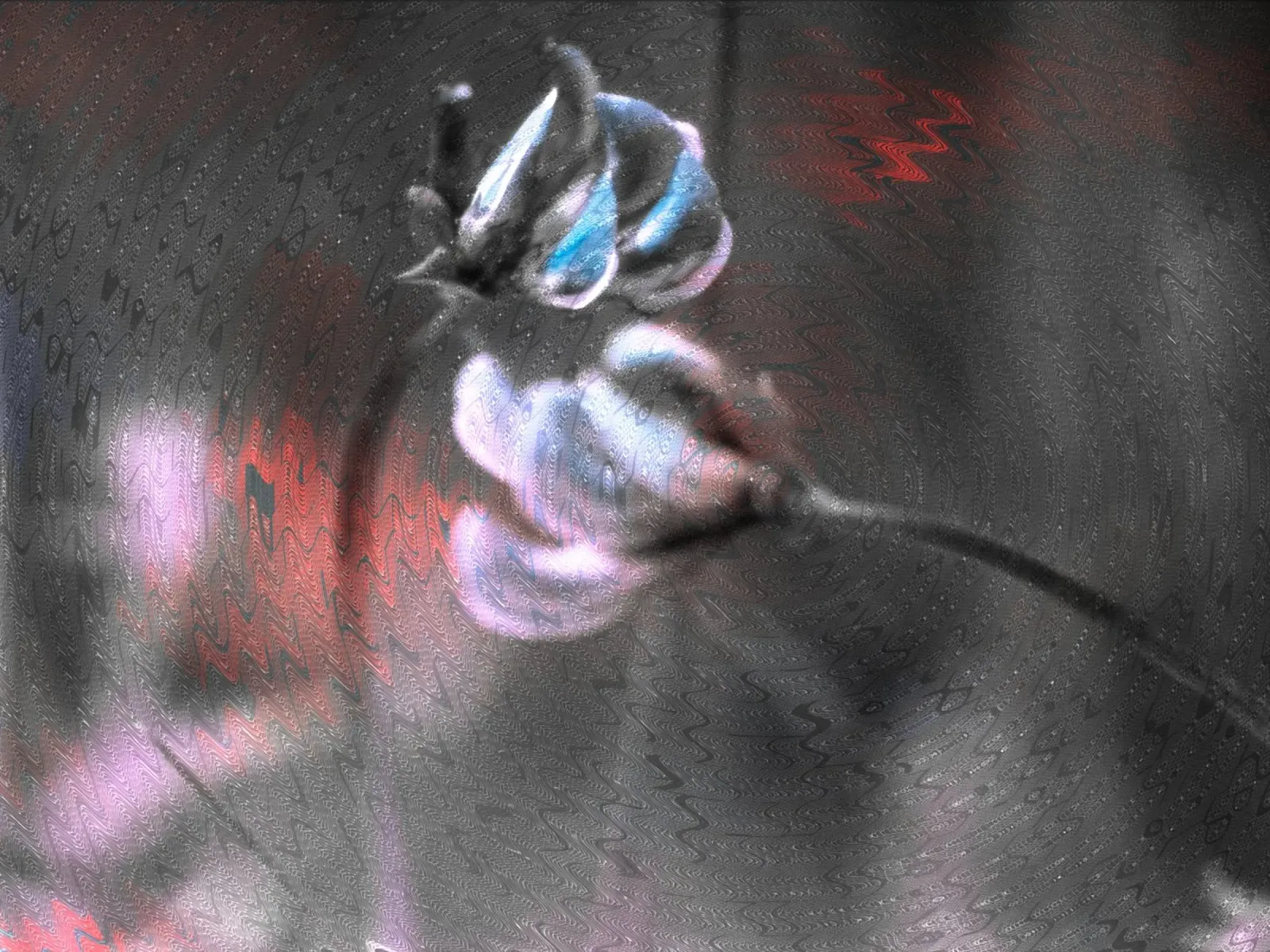 Due piccoli fiori davanti a uno sfondo artistico pellicola backlit da Something for you