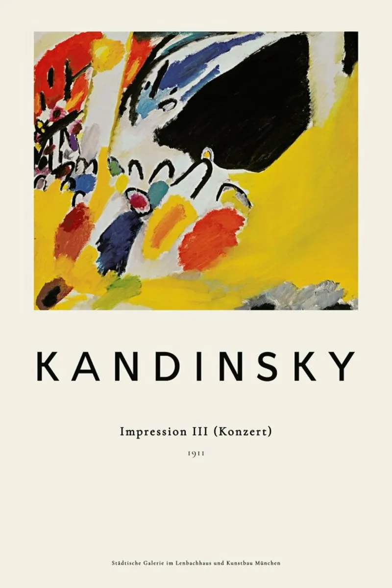 Wassily Kandinsky - Impression III (Konzert) pellicola backlit da ARTOTHEK