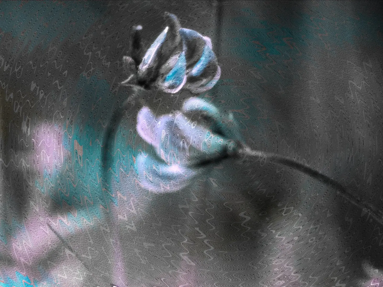 Two flowers in front of an artistic background canvas by Something for you