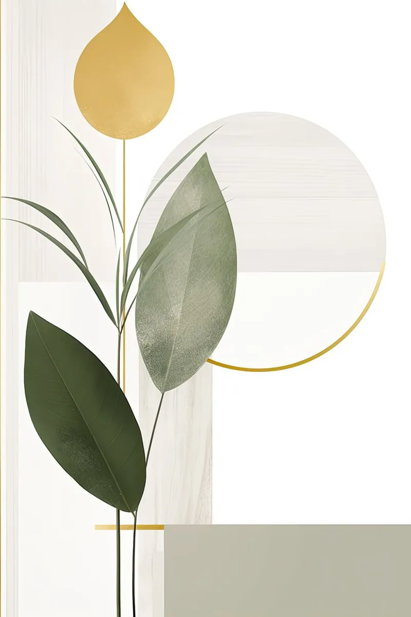 Astratto botanico carta hahnemühle da Imagine