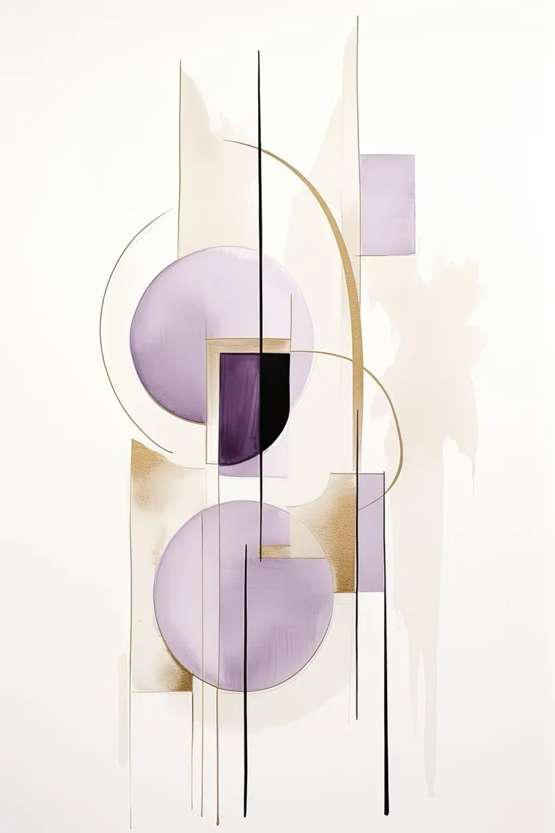 Forme astratte nei toni del viola pellicola backlit da Imagine