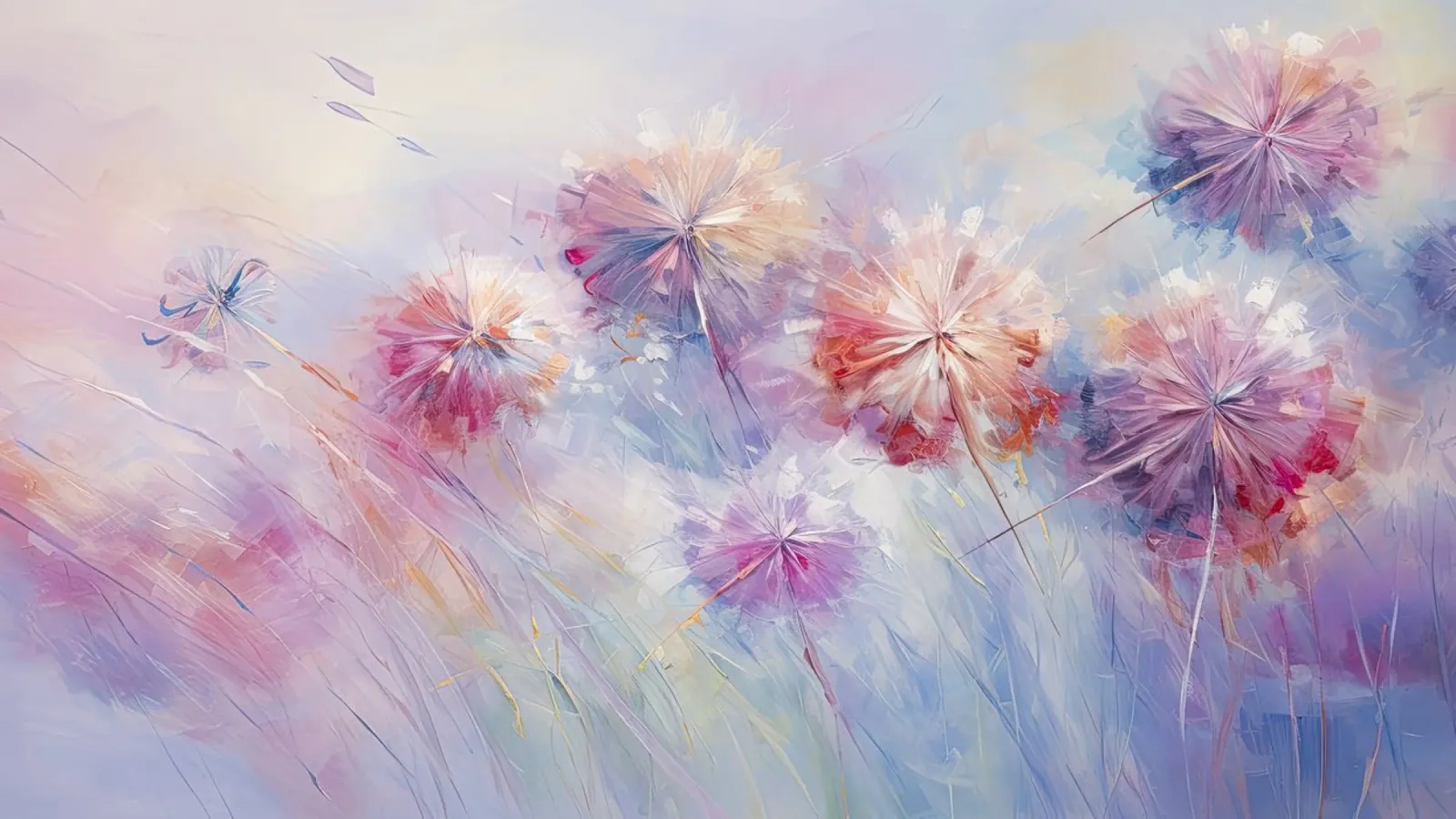 Fiori di colore viola poster da Imagine