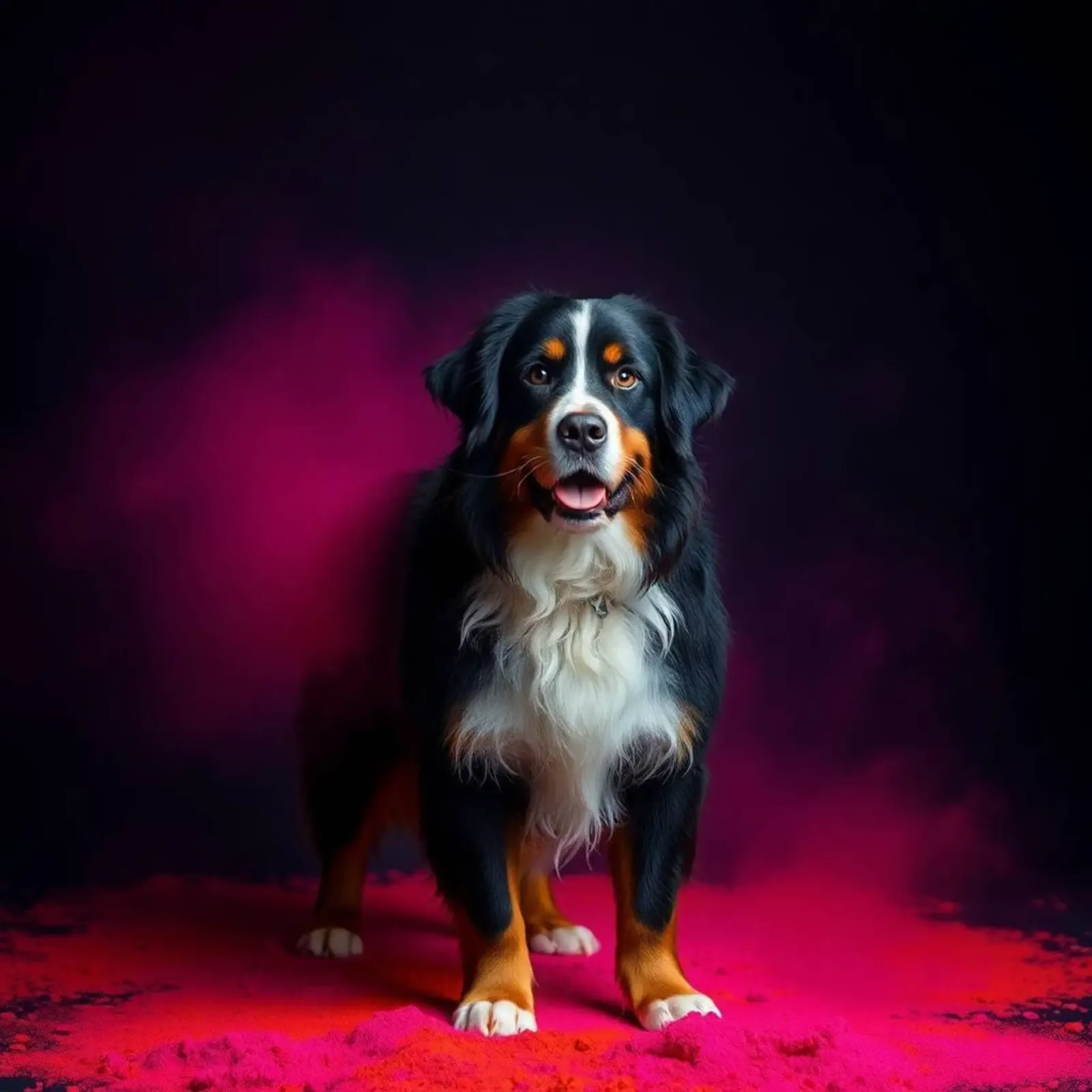 The colorful Bernese Mountain Dog #218 hahnemühle by Yumis.Beargang.and.Me