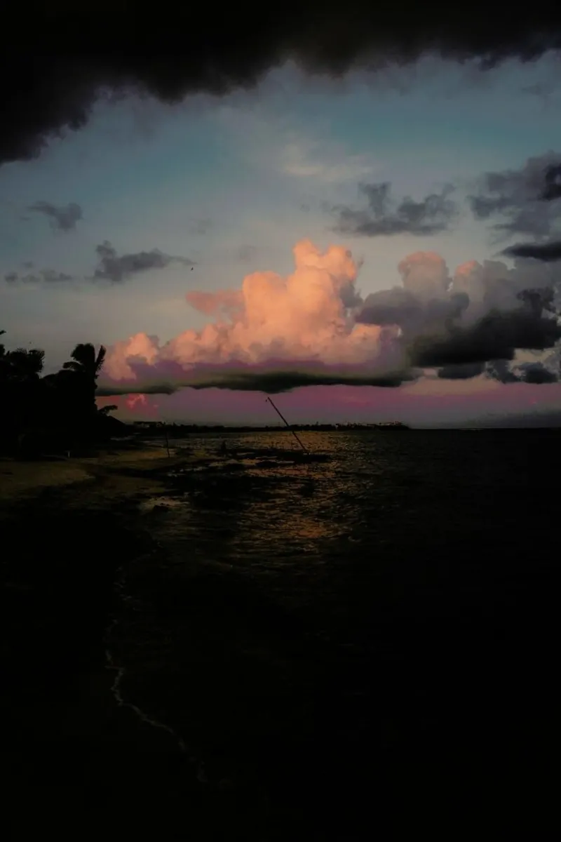 Taste of Sea Sunset IV poster con telaio in alluminio da Philipp Reinhard