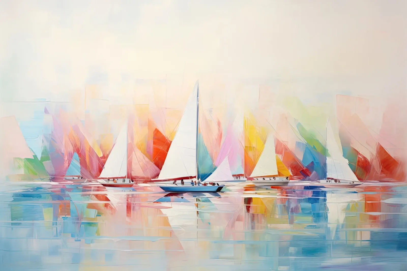 Abstract Zeilboten alu dibond de Imagine