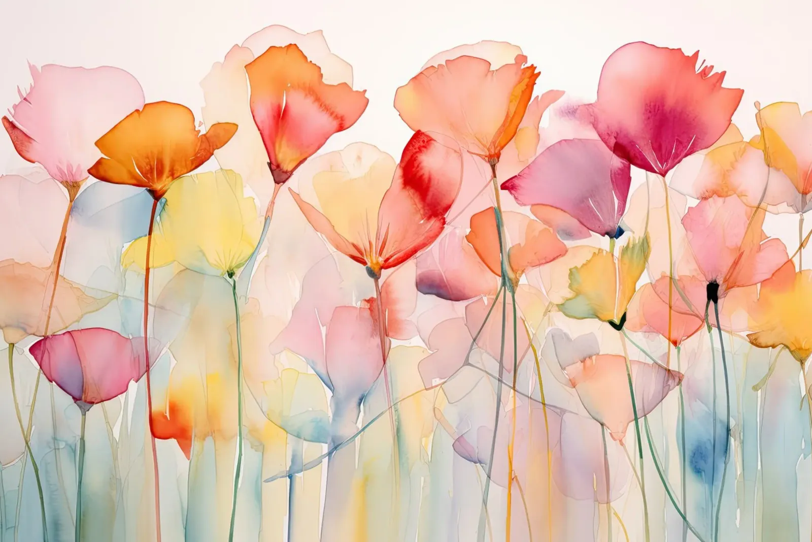 Mohnblumen Aquarell Hahnemühle von Imagine