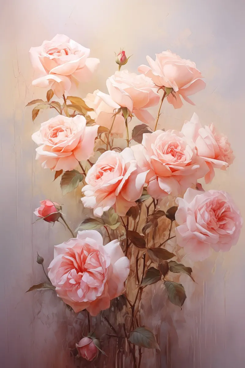 La rosa rosa pellicola backlit da Imagine