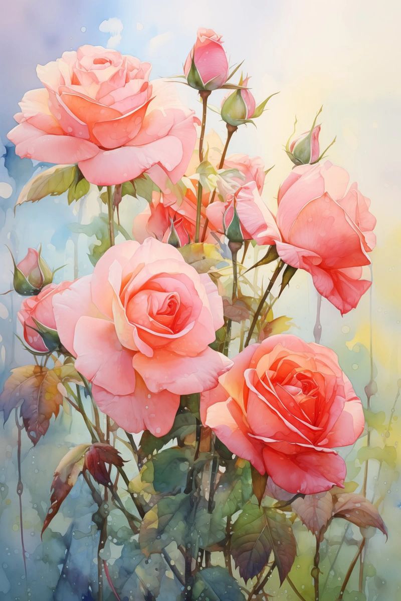 La rosa rosa poster de Imagine
