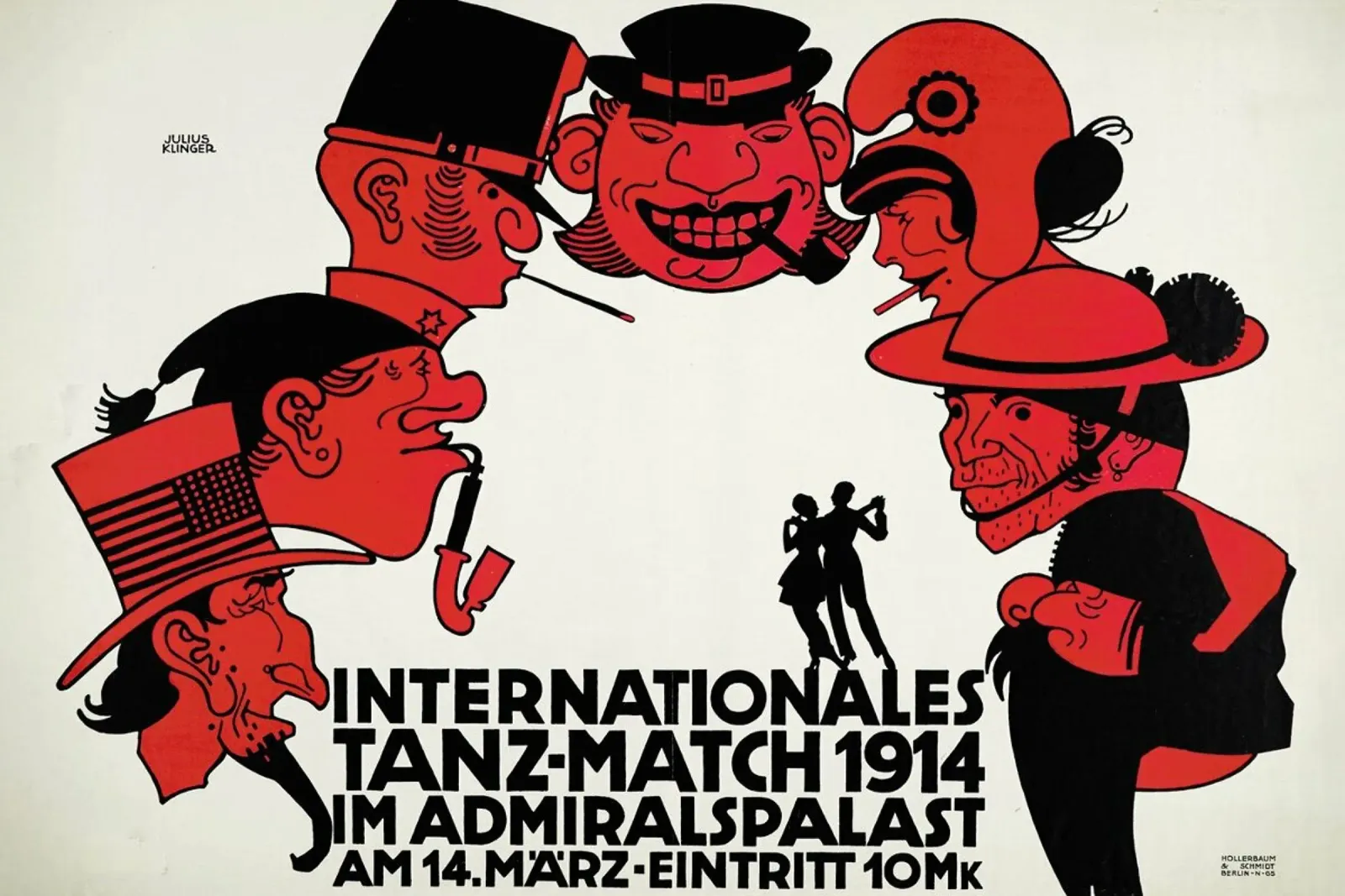 Klinger - Internationales Tanz-Match 1914 poster da ARTOTHEK