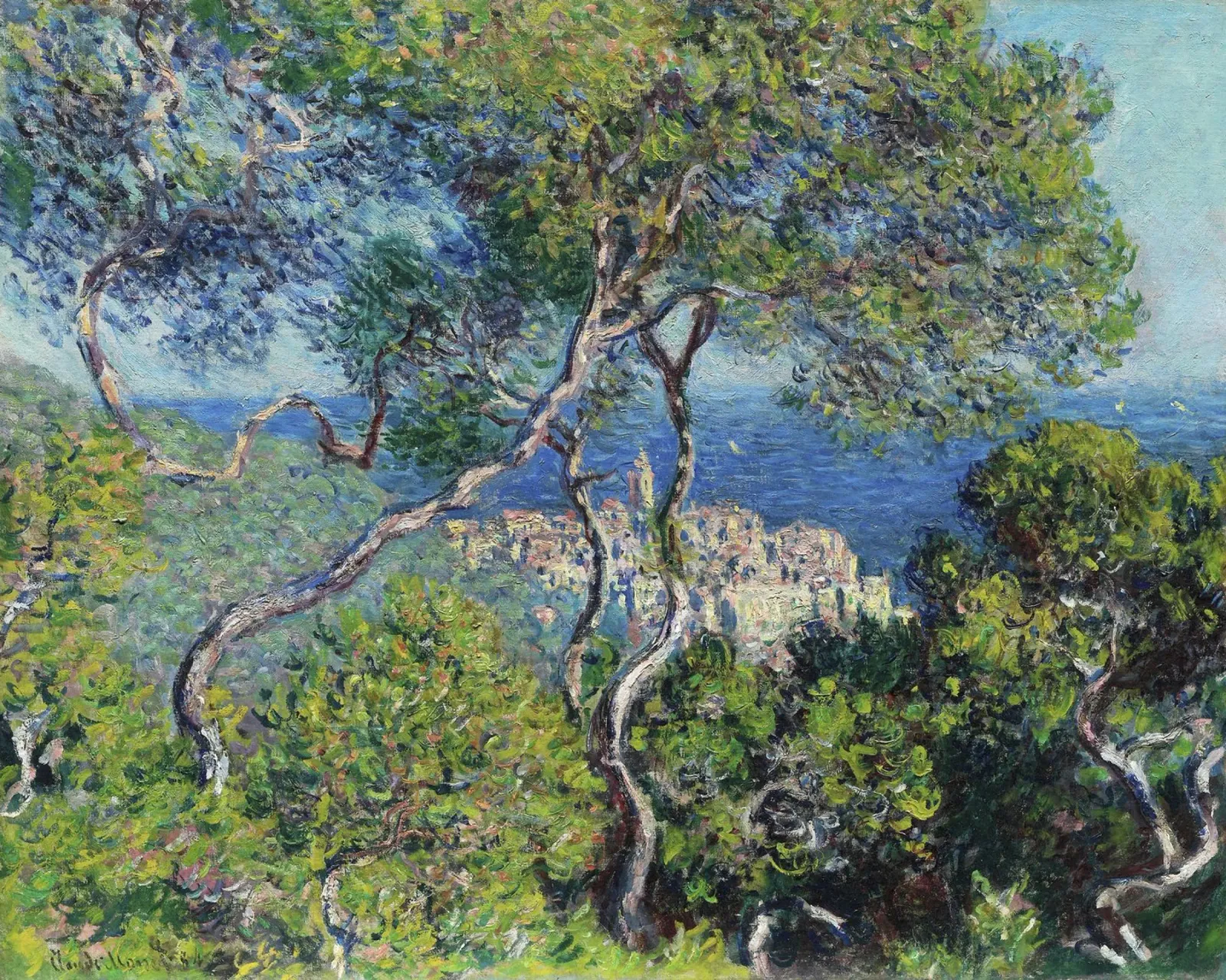 Bordighera (1884) di Claude Monet. pellicola backlit da Monet Art Prints