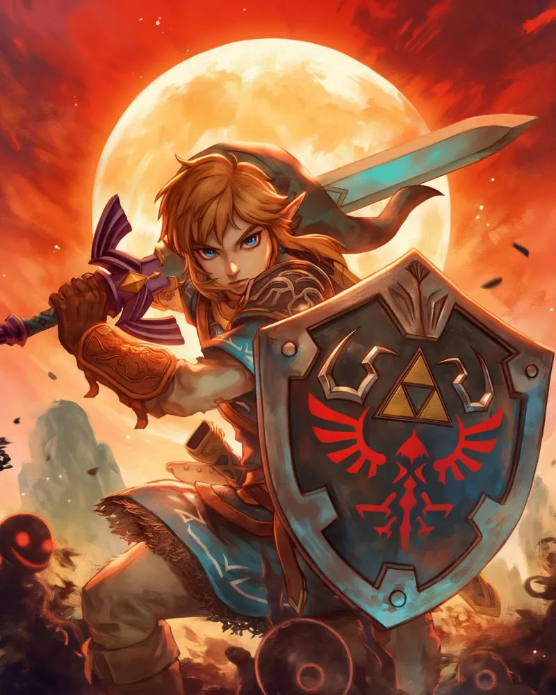 La leggenda di Zelda Breath of the Wild pellicola backlit da Fleur de Lys