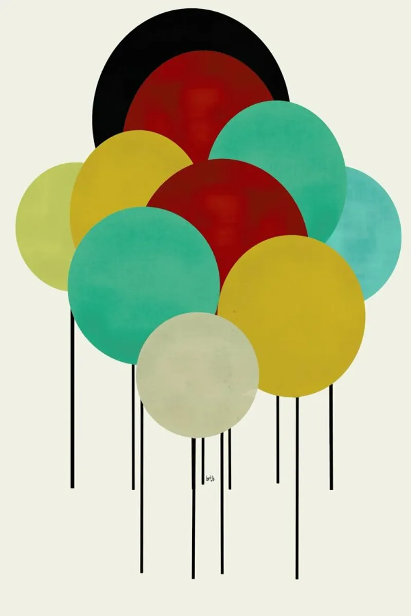 just celebrate poster met aluminium frame van Brian Buckley