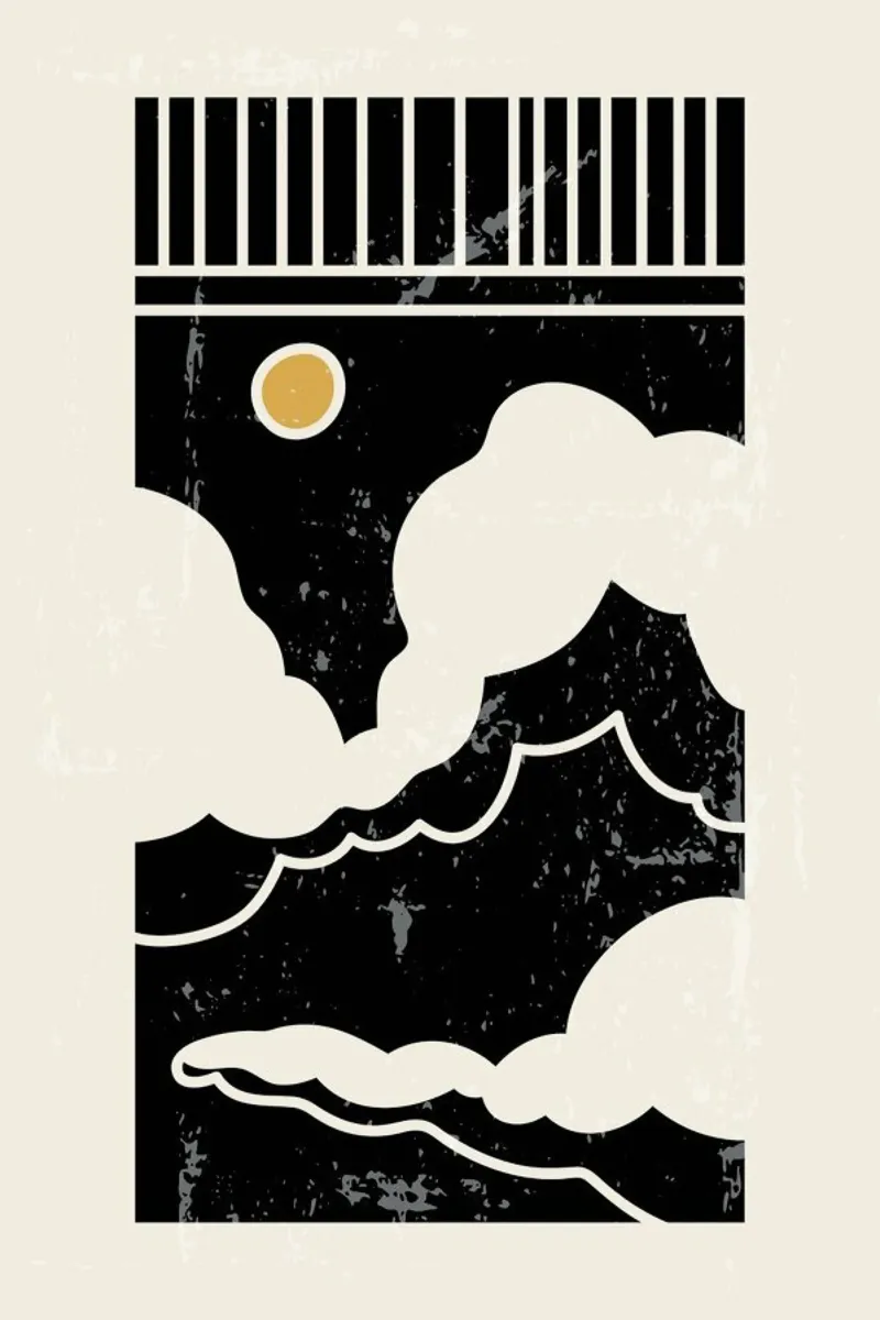 Sun Through Clouds carta hahnemühle da Graphite