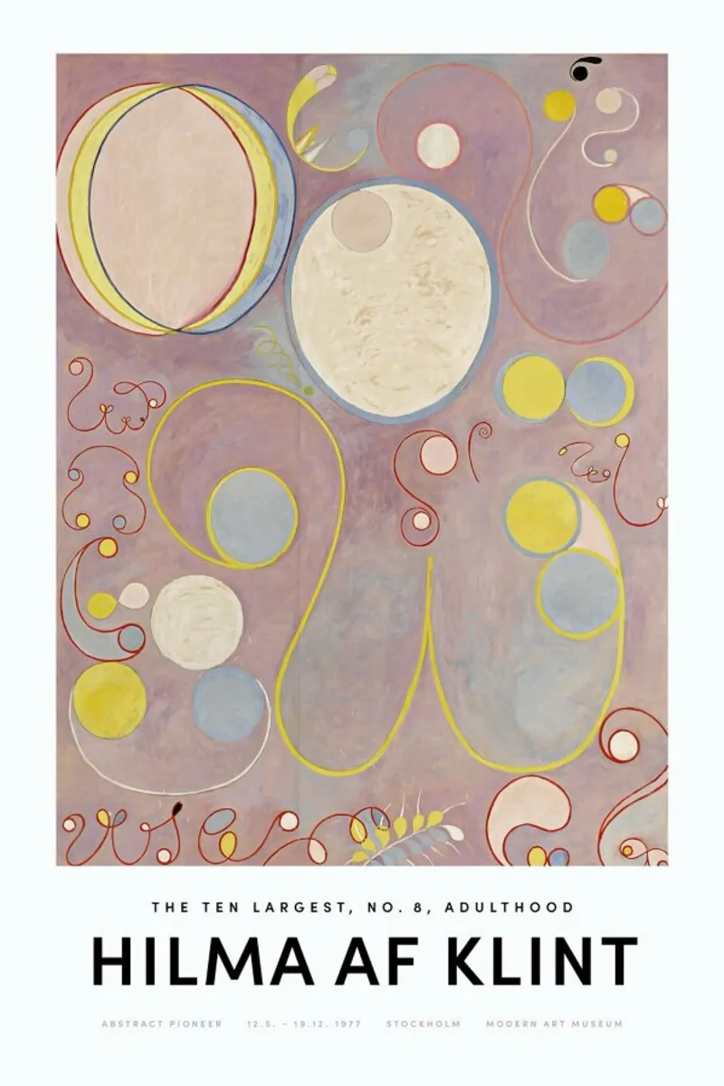 Hilma af Klint - The Ten Largest, No. 8 II carta hahnemühle da Vintage by JUNIQE