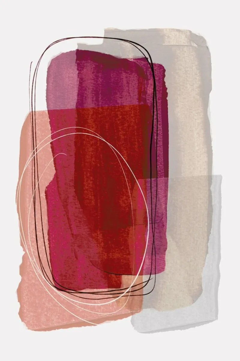 Abstract Brush Strokes 48 alluminio dibond da Mareike Böhmer