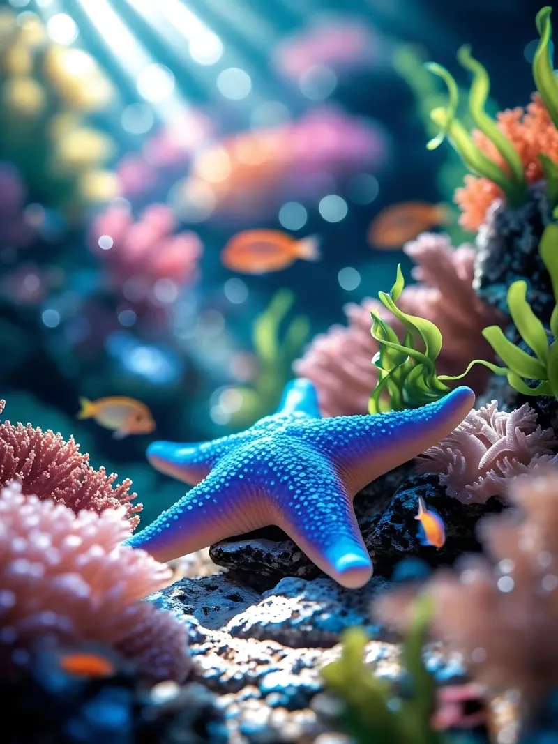 🪸⭐ Starfish Blue | Star of the Reef hahnemühle by Trinkets NL Design Studio