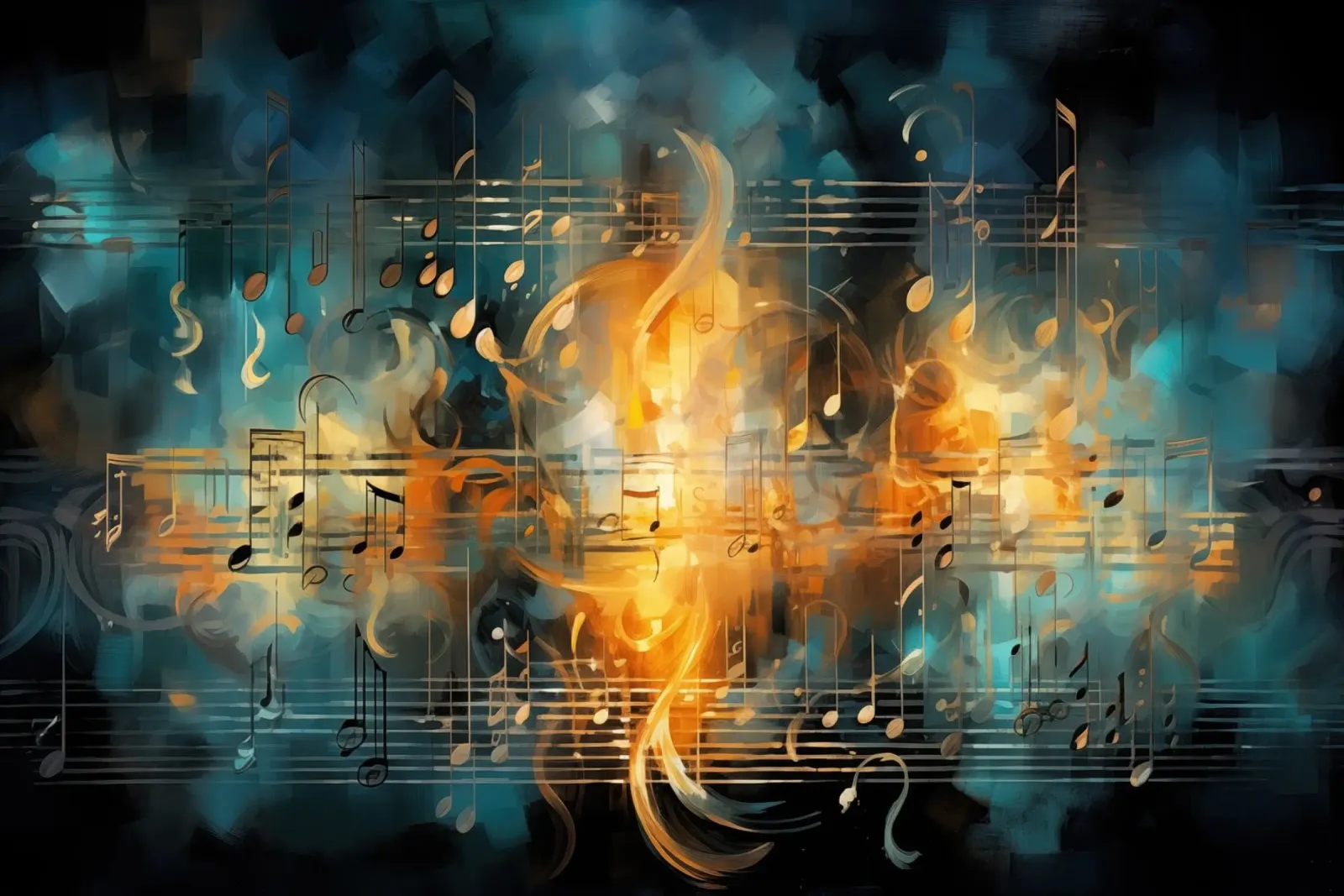 Musiknotizbuch Zusammenfassung Acryl-Glas von Imagine