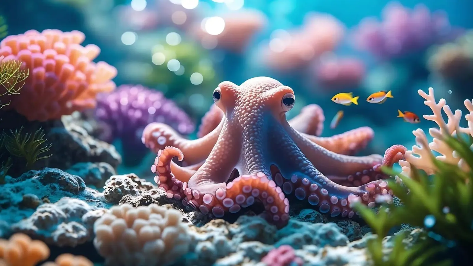 🪸🐙 Octopus | Soft pink encounter (2) hahnemühle by Trinkets NL Design Studio