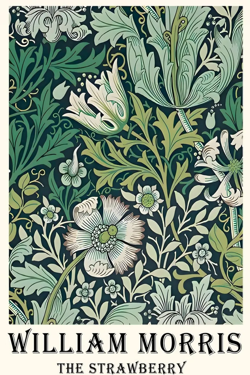 blumen blätter blütenblätter william morris Acryl-Glas von komo store