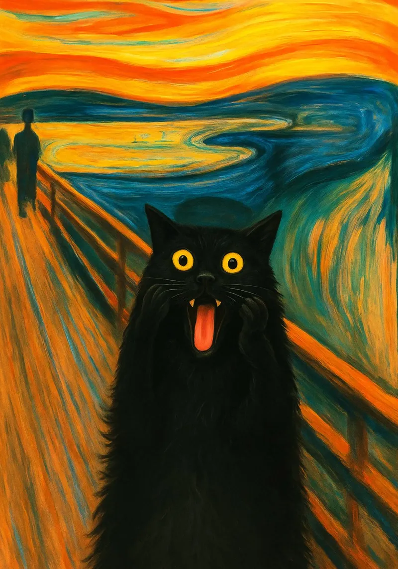 Gatto nero L'urlo poster da Rawdenox