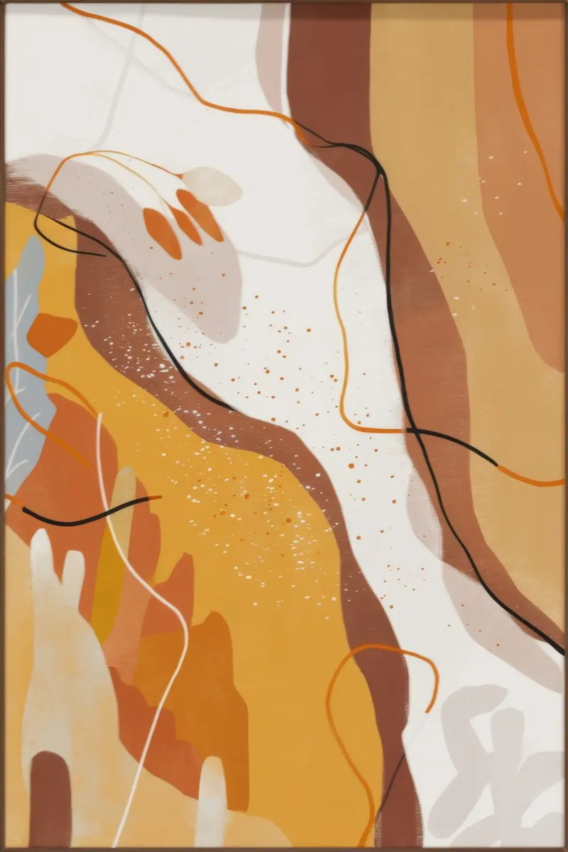 Molten Rust Flow canvas van Monarch Arc