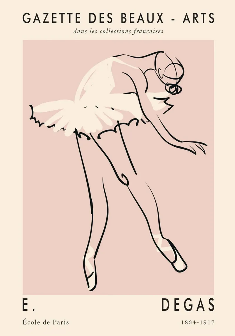 Poster della ballerina di Edgar Degas plexiglass da Alfieson