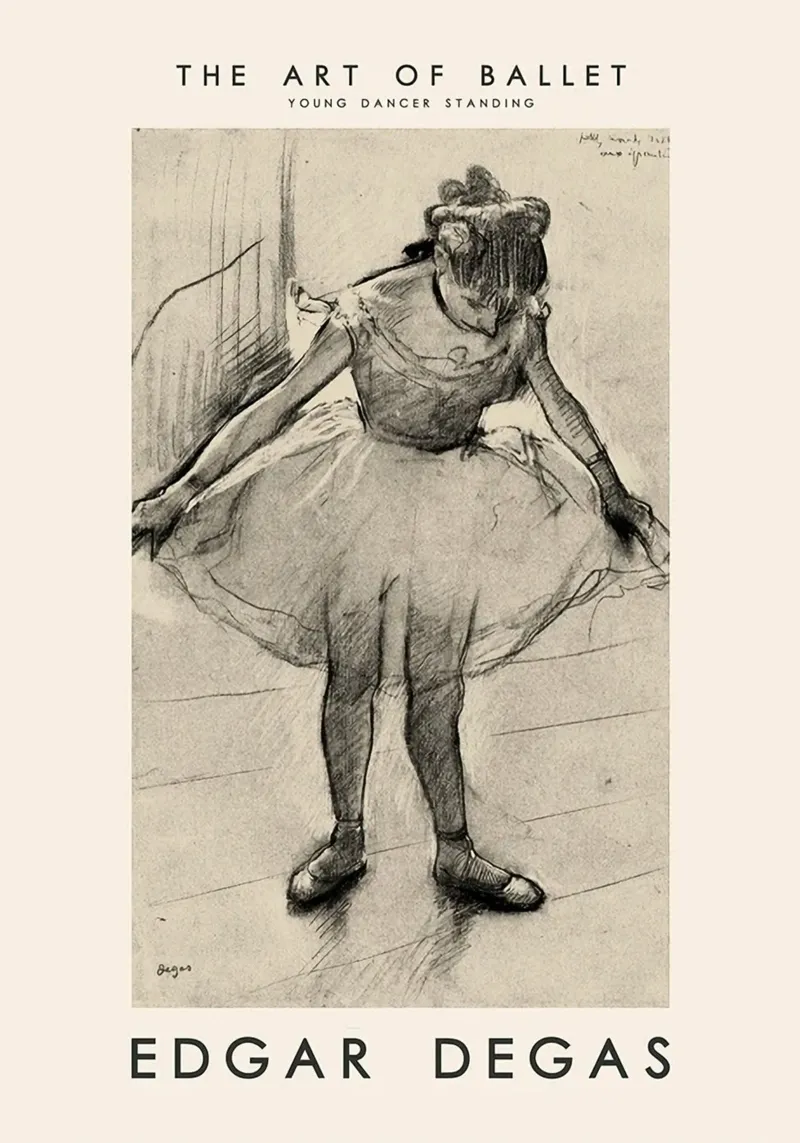 Edgar Degas - Giovane donna in piedi pellicola backlit da Alfieson