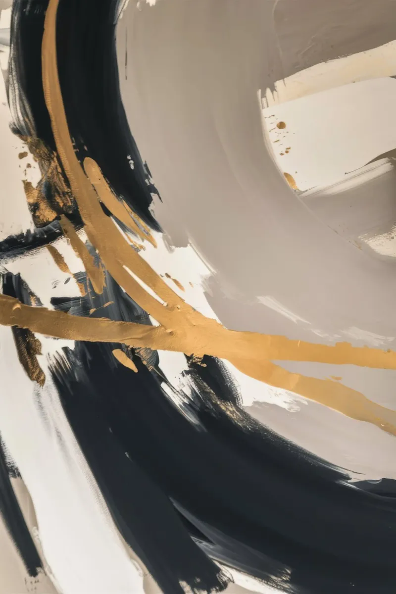 Obsidian Gold Swipe alu-dibond by Monarch Arc