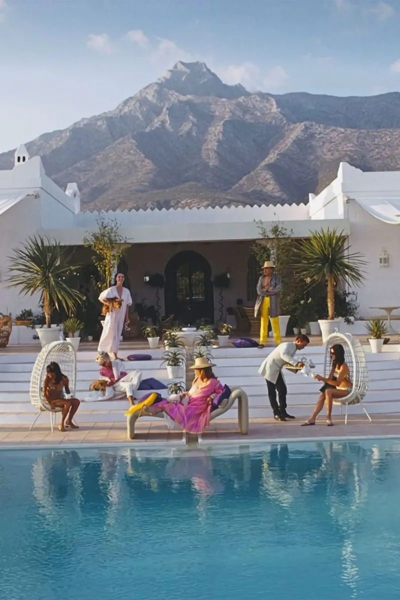 Festa Slim Aarons pellicola backlit da The Poster UK