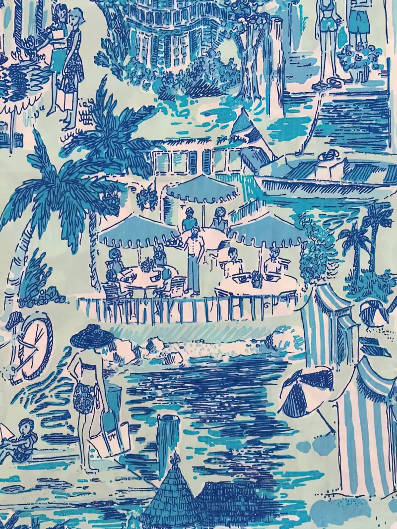 Lilly Pulitzer - Acquamarina fresca pellicola backlit da Queenshop