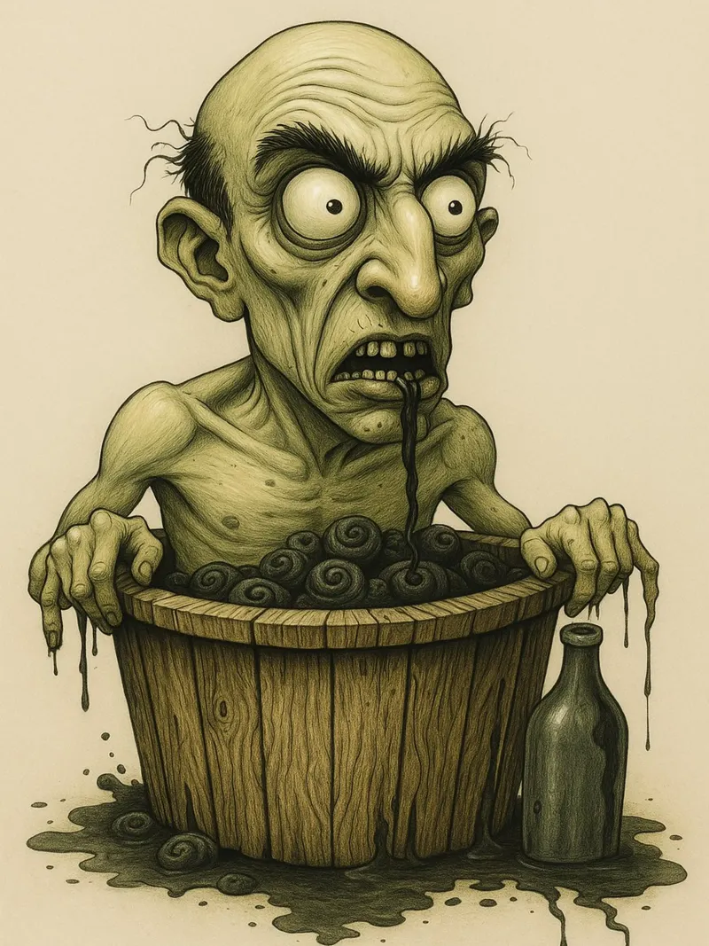 Fantasia horror da brivido poster con telaio in alluminio da Rawghenee
