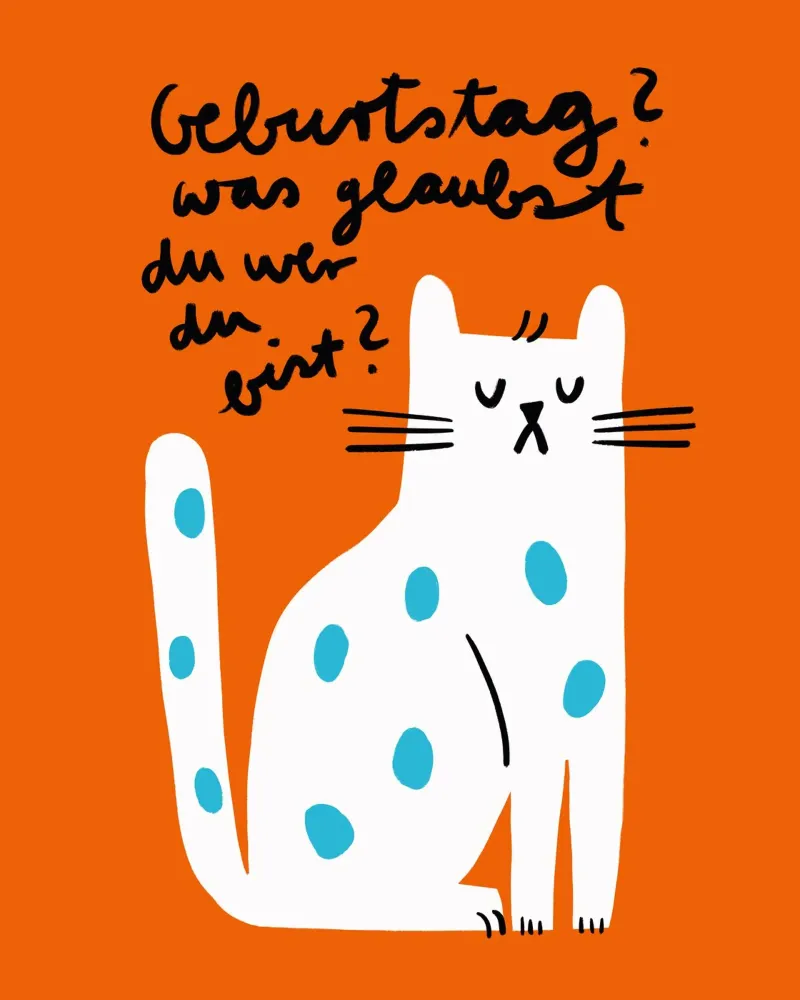 Cat - ¿Cumpleaños? ¿Quién te crees que eres? metacrilato de aucontraire