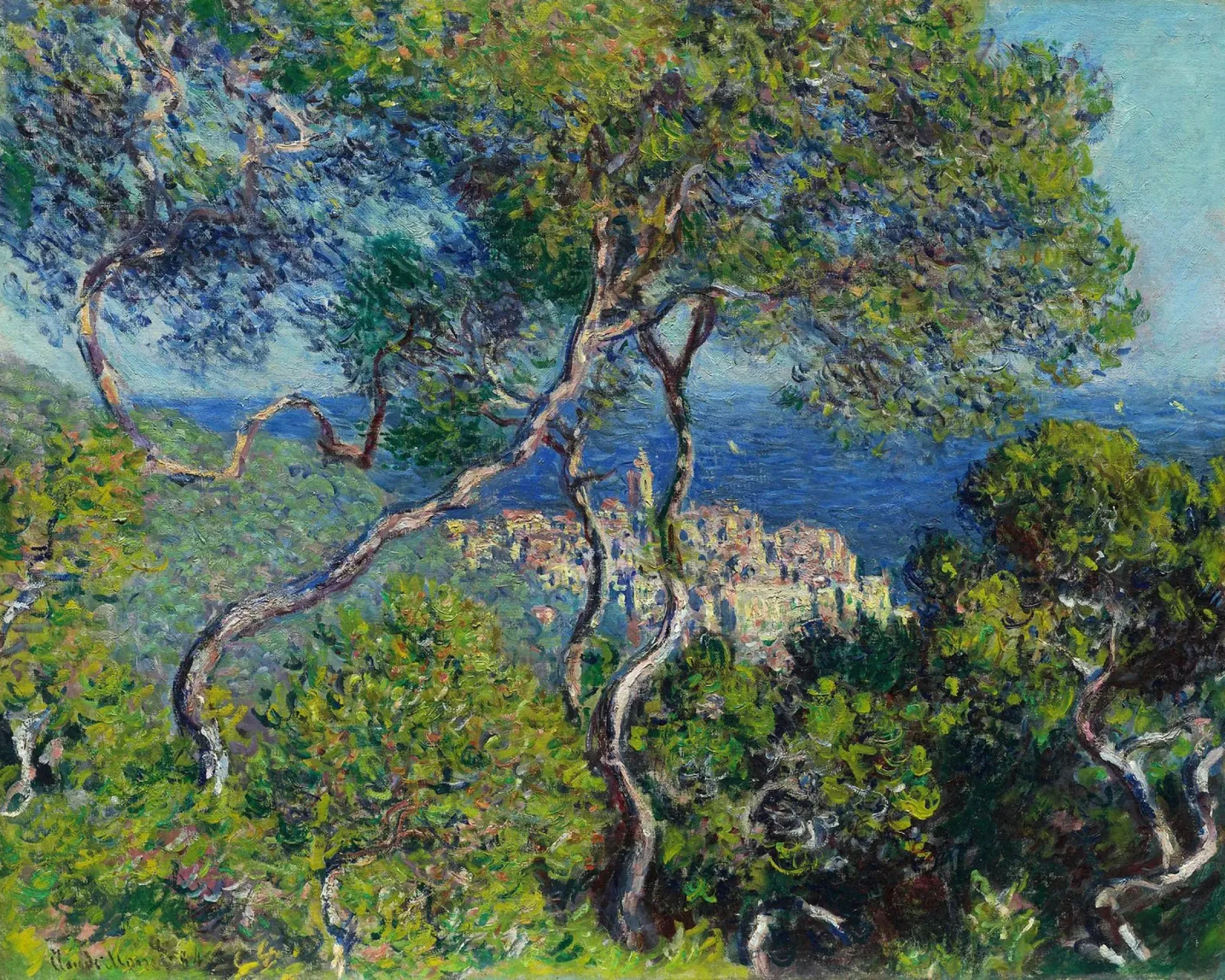 Claude Monet - Bordighera (1884) pellicola backlit da Wirla