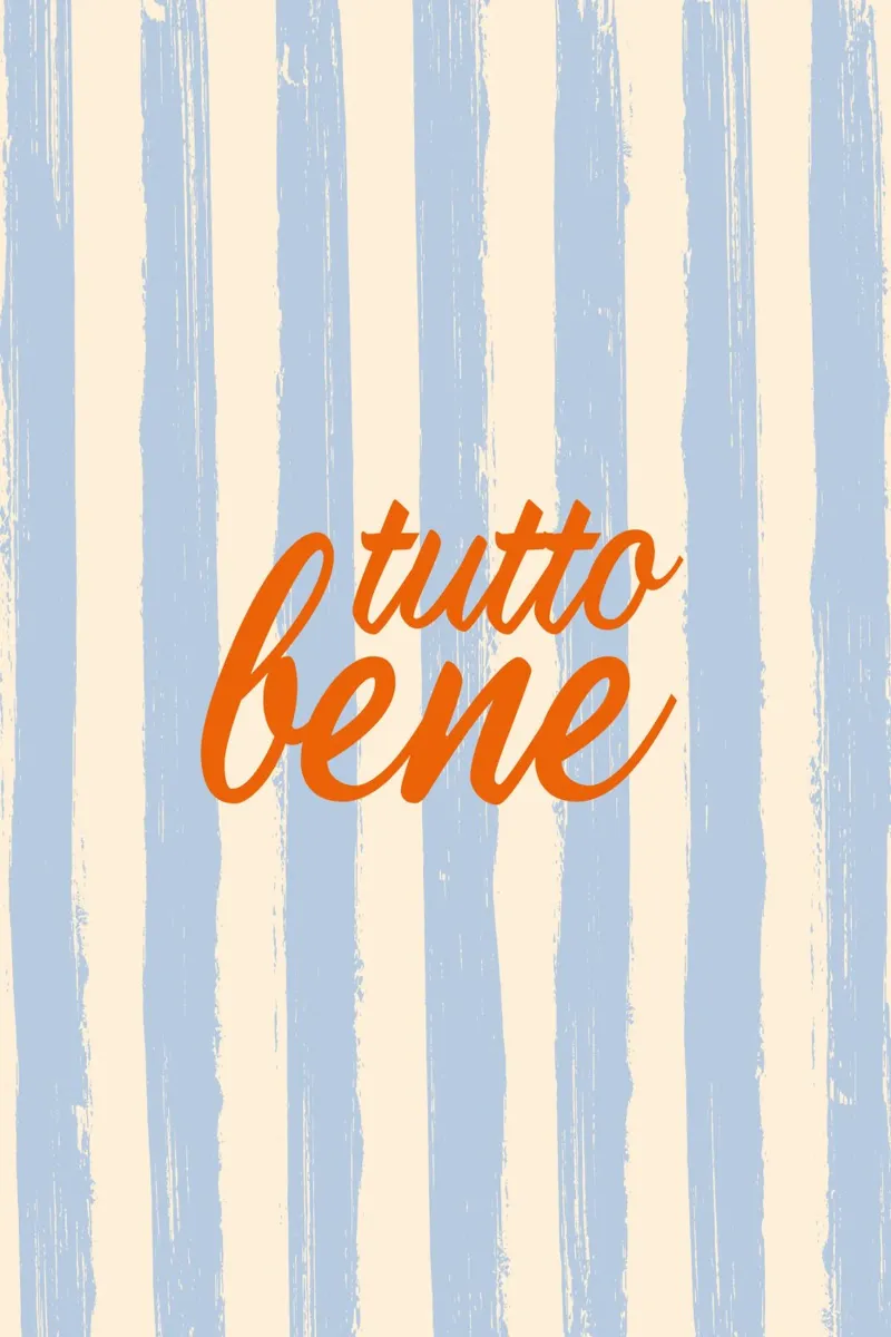 Tutto Bene - celeste rosso carta hahnemühle da pierosvisuals